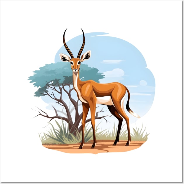 Springbok Wall Art by zooleisurelife